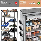 VTRIN Vertical Narrow Shoe Rack Organizer Tall Shoe Rack - Image 6