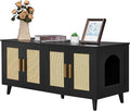 Homhedy Boho Cat Litter Box Enclosure by Homhedy