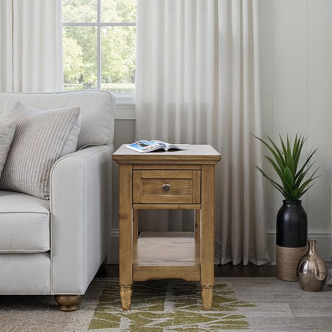Brentwood Modern Transitional Chairside End Table - Image 2