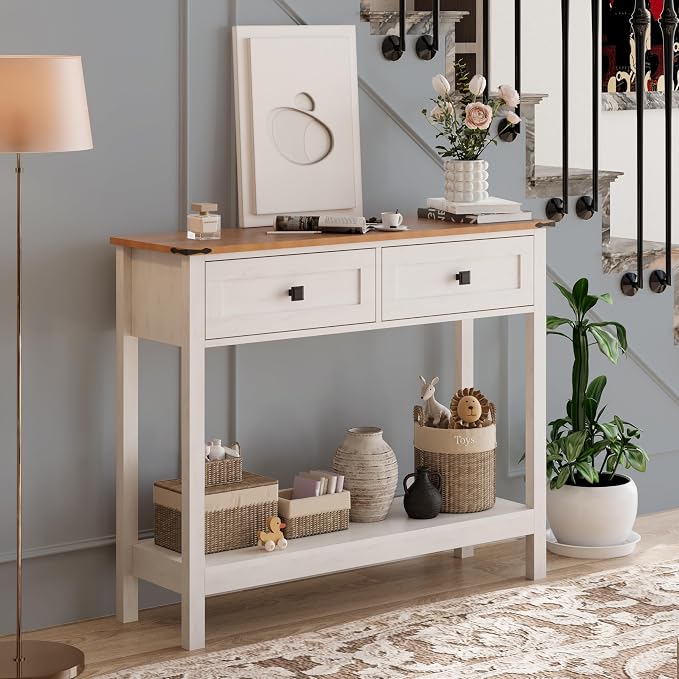Trironsun Farmhouse Console Table - Image 3