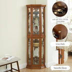 Glass Corner Display Cabinet - Image 6