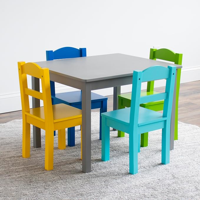 Humble Crew Kids Table and Chair Set, Toddler Activity Table - Image 4