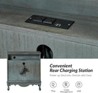 HULALA HOME 3-Drawer Nightstand - Image 3