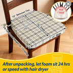 AAAAAcessories D-Shaped Chair Cushions, Machine-Washable Cover - Image 2