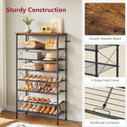 Tajsoon 8 Tier Free Standing Shoe Rack - Image 5