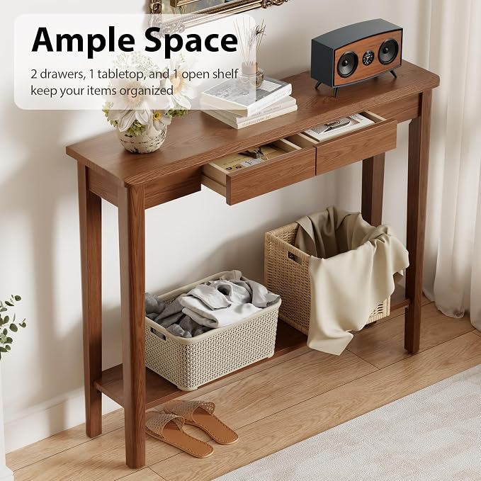 AQIMUELE Wood Console Table - Image 4