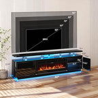 MXV 70" Fireplace TV Stand for TVs up to 80", Entertainment Center - Image 7