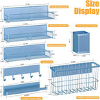 Magnetic Spice Rack for Refrigerator, 7 Pack Metal Magnetic Shelf, Moveable - Image 2