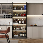 Mekminop Display Cabinet with Glass Doors and Storage Shelve, Modern Display - Image 9