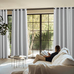 NICETOWN 100% Blackout Linen Curtains - Image 8