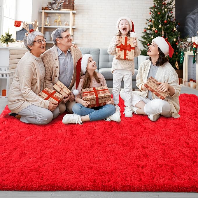 Chicrug Soft Area Rugs for Bedroom Living Room Plush Fluffy Rug 6x9 | Shag - Image 6