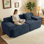 83.5" Boneless Loveseat Couch, Cloud Comfy Couches by Mifnas