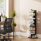 TUTOTAK Narrow Bookshelf, 8-Tier Bookcase, Spine Book Shelf - Image 7
