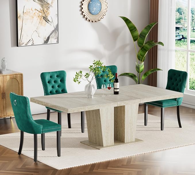 Henf 5 Pieces Extendable Dining Table Set by Henf