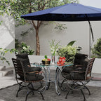 Outdoor Chair Cushions Set of 2, High Back Soft Seat Pad - Image 2