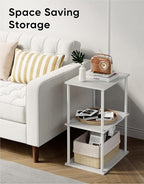 PARTPHONER Floor Lamp with Table, Night Stand with Lamp, Narrow Side Table with - Image 6