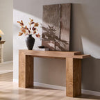 OKD 63 Inch Modern Entryway Console Table, Solid Geometry Accent Sofa Table by OKD