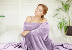 Utopia Bedding Fleece Bed Blanket California King Size Lilac | Microfiber Plush - Image 4