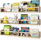 Fixwal Nursery Bookshelves, 32in Floating Bookshelves by Fixwal