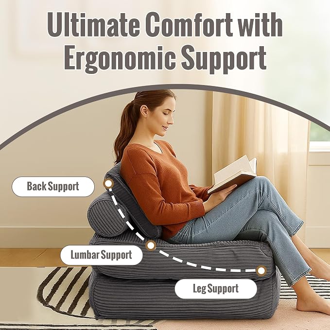 Folding Sofa Bed Convertible Sleeper Chair 33" - Image 5