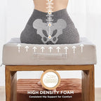 Codi High Density Foam Floor Pillow 2 Sets, Large Meditation Cushions Seating - Image 5