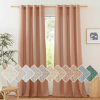 NICETOWN Thick Linen Textured Curtains by NICETOWN