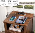 Joaxswe 18" Farmhouse Night Stands Set of 2 - Image 7