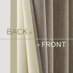 MIULEE 100% Blackout Linen Curtains - Image 6