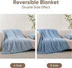 Snuggle Sac Ultra Soft Blue Throw Blanket - Image 5