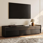 POVISON Fully-Assembled Mid Century Modern TV Stand, 78.74" Wood Media Console by POVISON