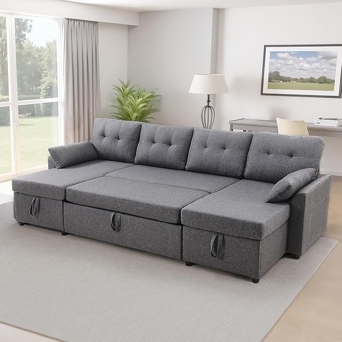 VEVOR U Shaped Sofa Bed, Convertible Sofa Bed by VEVOR