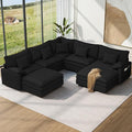 Vesgantti 101" V-Shaped Corner Couch Sectional, 7 Seat Customizable Modular by Vesgantti