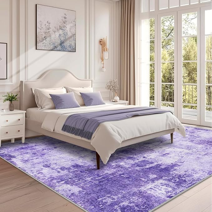 RELEANY Washable 8'x10' Abstract Area Rug - Image 2
