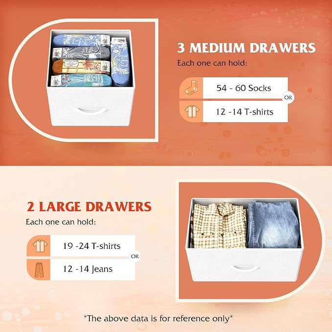 WLIVE White Dresser for Bedroom - Image 5