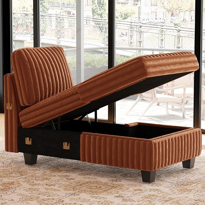 Belffin Modular Sectional Storage Chaise Module - Image 3