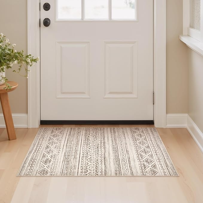 cotiled Washable 2x3 Entryway Rugs: Boho Moroccan Soft Small Rug | Solve Modern - Image 5