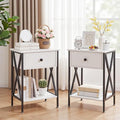 VECELO Nightstands Set of 2, Modern Bedside End Tables, Night Stands by VECELO
