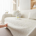 DREAMINGO Bubble Textured Cooling Sofa Cover, Ice Silk Breathable Couch Cover - Image 2