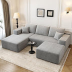 107.5" Cloud Modular Sectional Couch by Settab