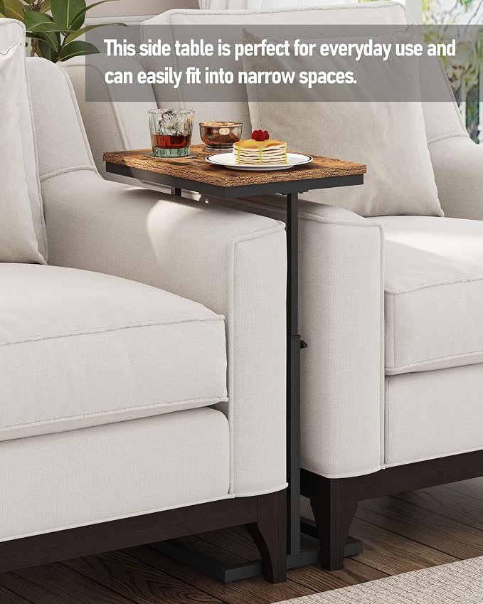 TUTOTAK End Table, Side Table, Tall Couch Table, Sofa Table, Living Room - Image 3