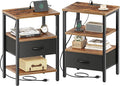 SUPERJARE Nightstand Set of 2, Bed Side Tables by SUPERJARE