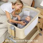 TotRun Bassinet Bedside Sleeper, Rocking Bassinets - Image 2