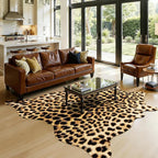 Western Faux Leopard Rug, Animal Print Cheetah Rugs, 4.6 x 5.2 Ft | Premium - Image 3