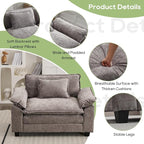 Oprisen Modular Sectional Sofa, Comfy Cloud Couch Sectional Sofa, Chenille Sofa - Image 6