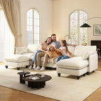 Ihanherry 139" U-Shaped Modular Sectional Couch, Oversized Cloud Sofa - Image 9