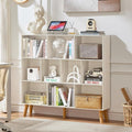 LEYAOYAO 10 Cube Bookshelf, 3 Tier Modern Wide Bookcase by LEYAOYAO-Findtheshiningpointofyourideallife%EF%BC%81