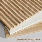 Fluted Nightstand Set of 2, Modern End Table - Image 3