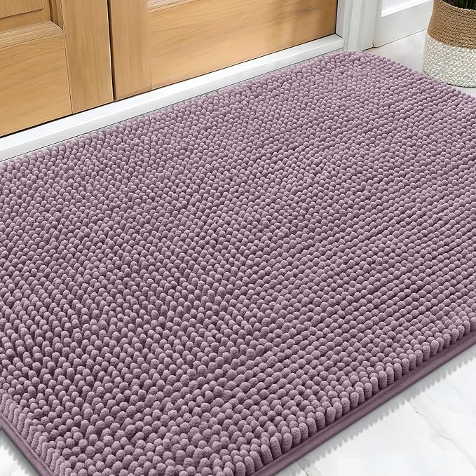 OLANLY Dog Door Mat for Muddy Paws 30x20, Super Absorbent Chenille Mud Mat | by OLANLY