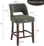 VKNOW Bar Stools Set of 4, Modern Counter Stools - Image 2