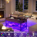 Aheaplus Coffee Table, Lift Top Coffee Table - Image 3